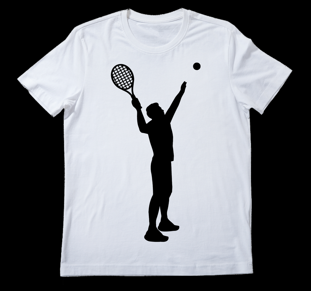 Beyaz oversize Fit Tennis Tenis T-Shirt