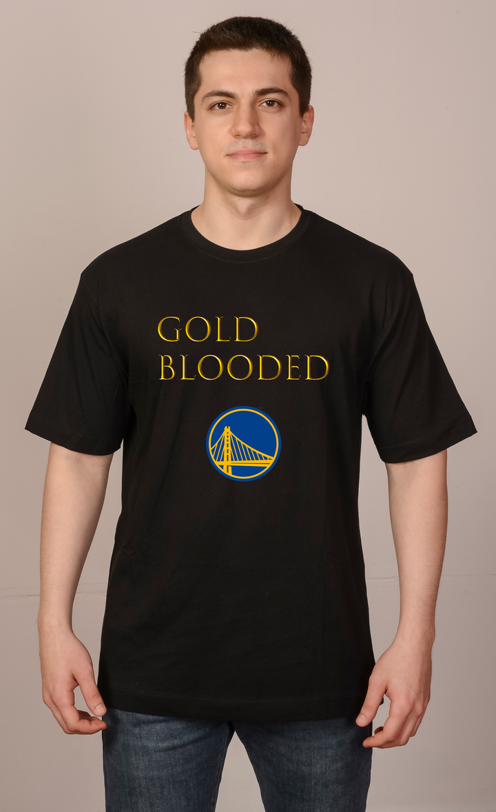 Siyah Oversize Golden State T-shirt
