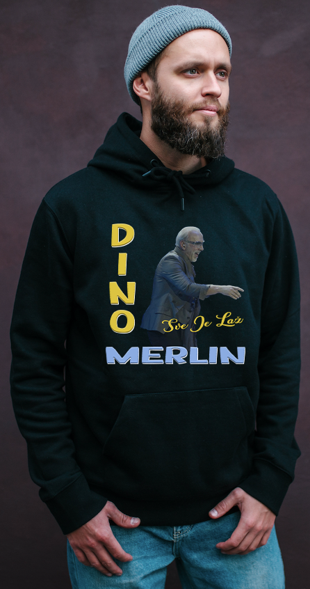 DINO MERLIN BALKAN Oversize Hoodie Kapüşonlu Sweatshirt