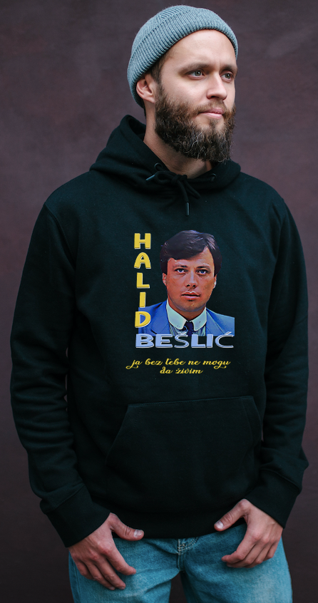 HALID BESLIC Oversize Hoodie Kapüşonlu Sweatshirt