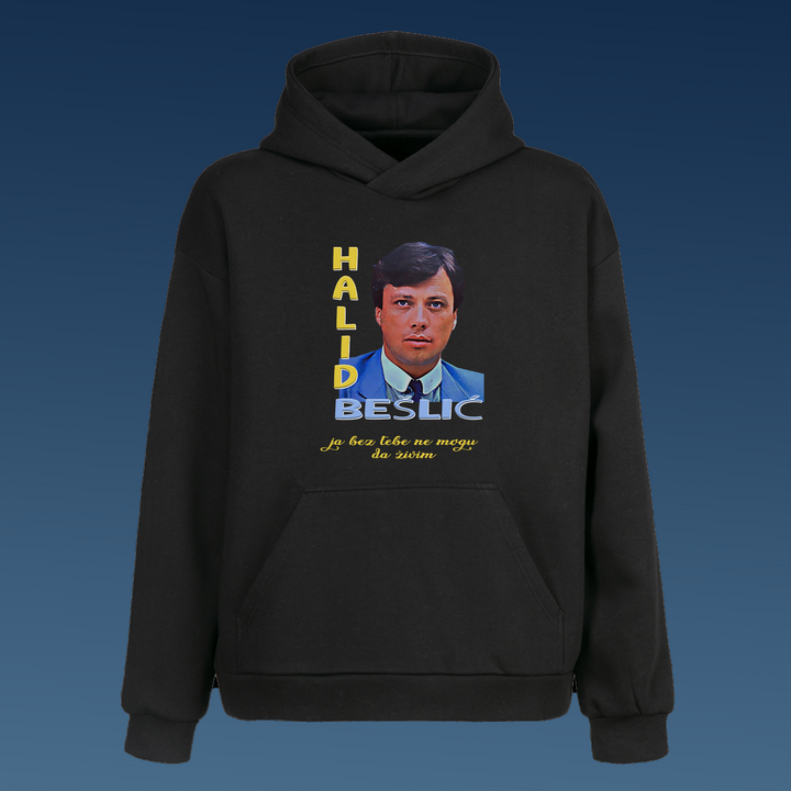 HALID BESLIC Oversize Hoodie Kapüşonlu Sweatshirt