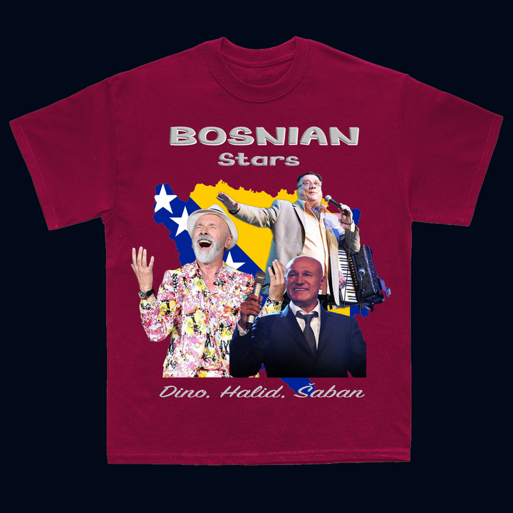 BOSNIAN STARS HALID DINO SABAN Oversize T-Shirt