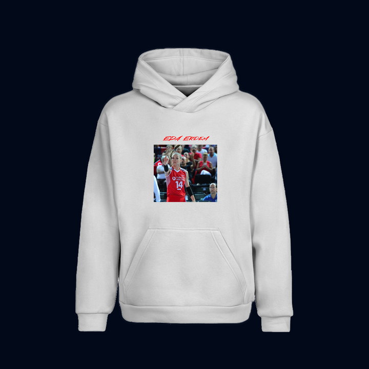 VOLEYBOL MİLLİ TAKIM EDA ERDEM Oversize Hoodie Kapüşonlu Sweatshirt