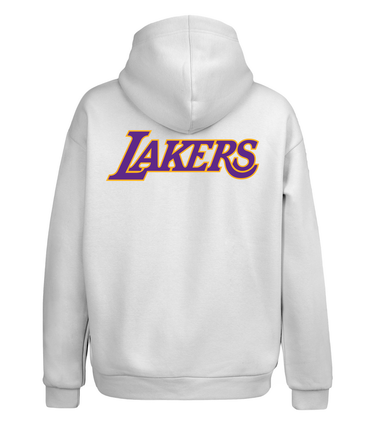 Oversize Fit Los Angeles Lakers NBA Kapüşonlu Hoodie Sweatshirt