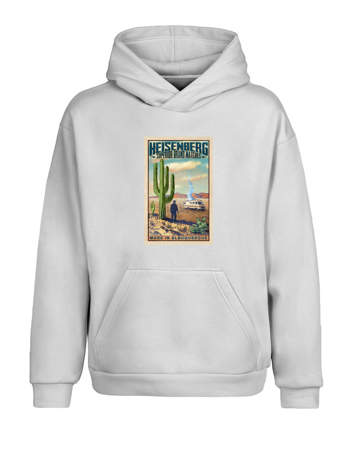 Oversize Fit Heisenberg Breaking Bad Kapüşonlu Hoodie Sweatshirt