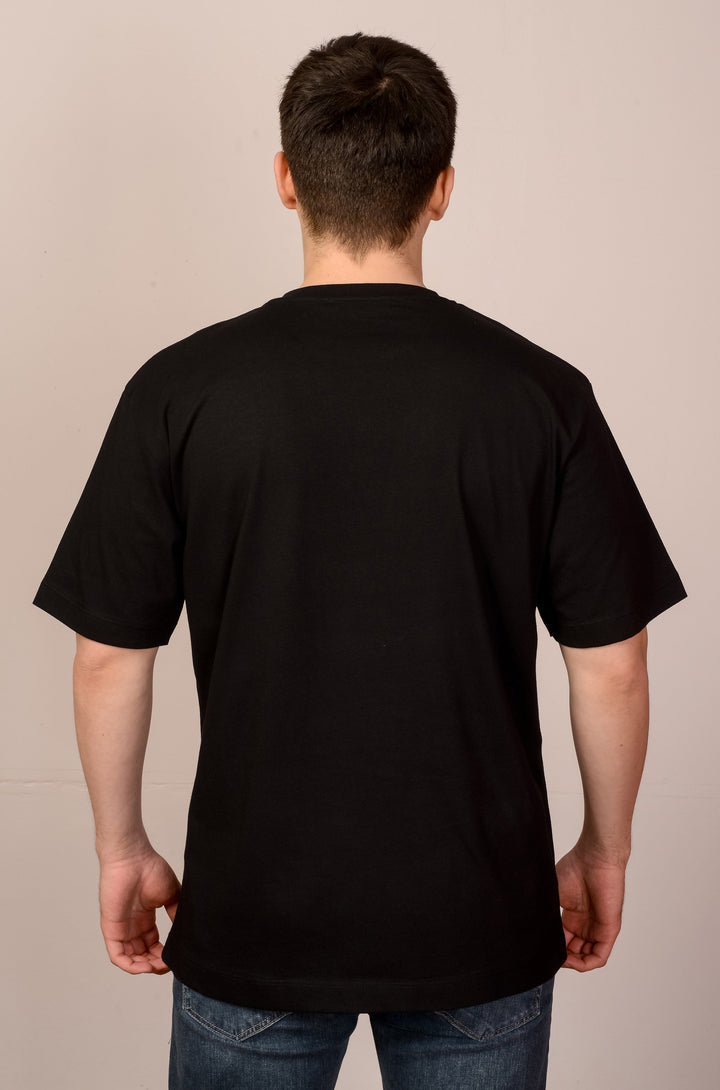 Siyah Oversize NBA Michael Jordan T-Shirt