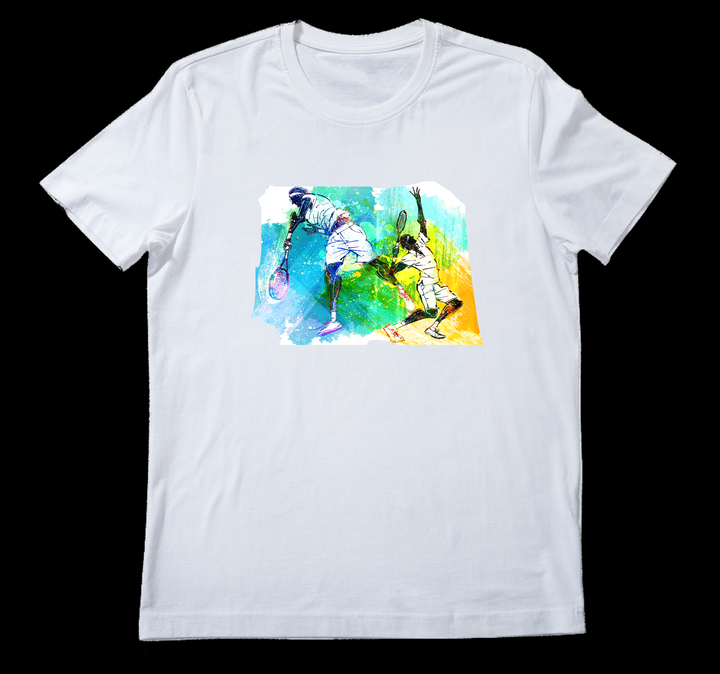 Beyaz oversize Fit Tennis Tenis T-Shirt