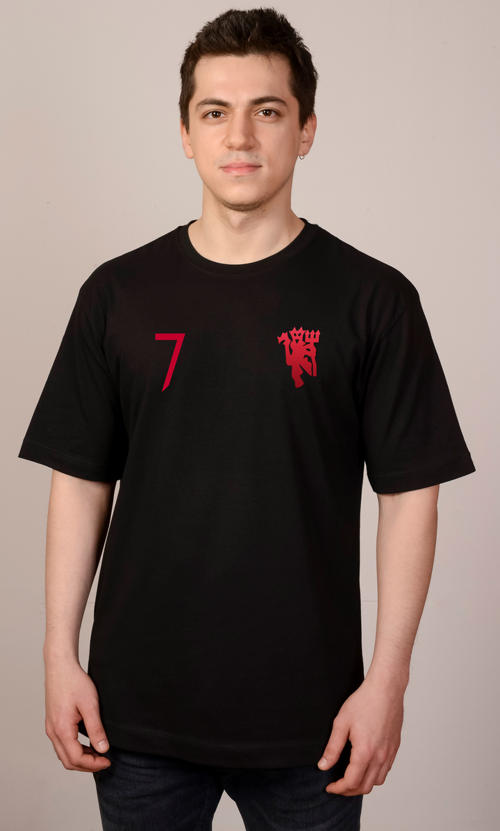 Beyaz Oversize CR7MANU T-Shirt